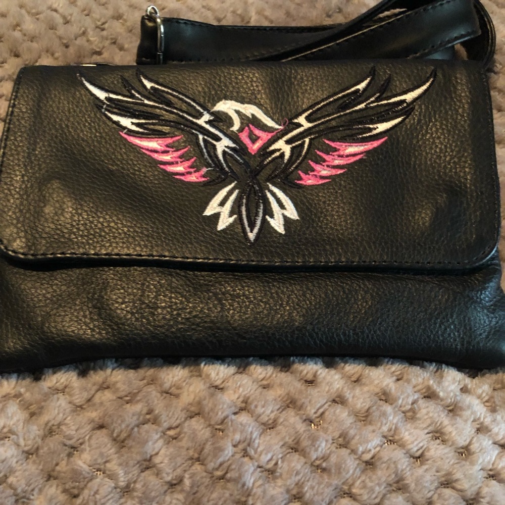 Bikers leather waist Bag